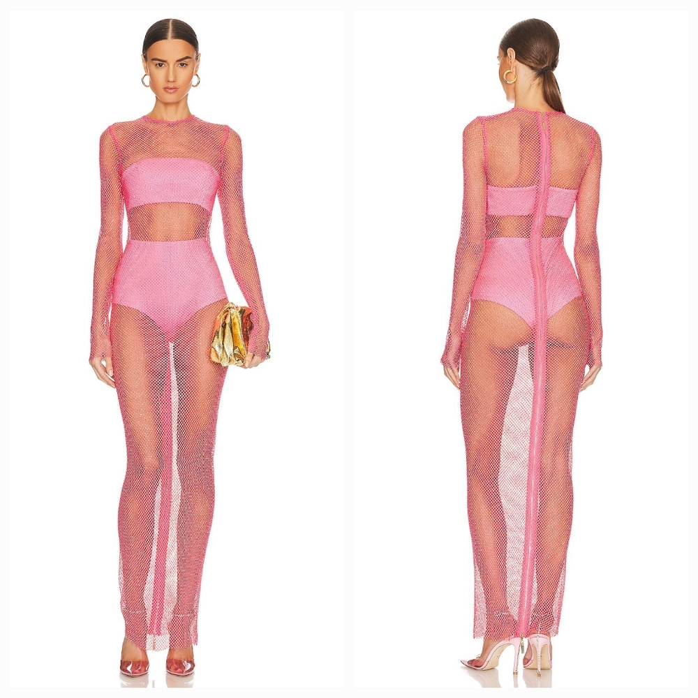 Bronx and Banco Webb Dress in Electric Pink (no undergarment)